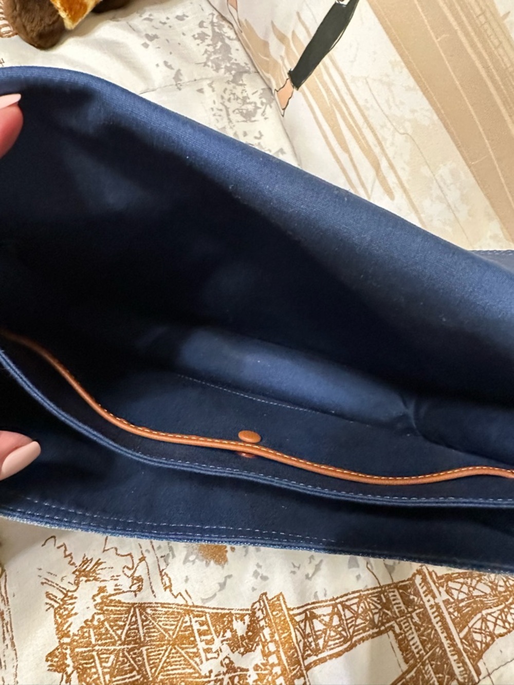 Coach Chain Tabby Shoulder Bag 30 in Denim - Picture 10 of 14